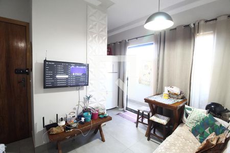 Sala de apartamento para alugar com 2 quartos, 52m² em Aclimação, Uberlândia