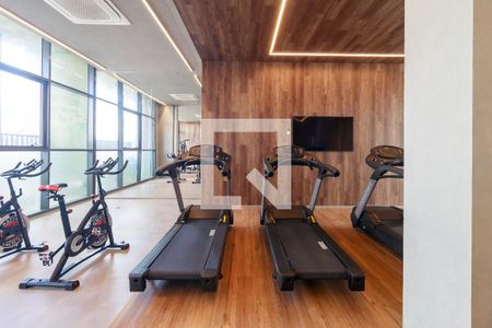 Área comum - Academia de kitnet/studio à venda com 1 quarto, 24m² em Santo Amaro, São Paulo