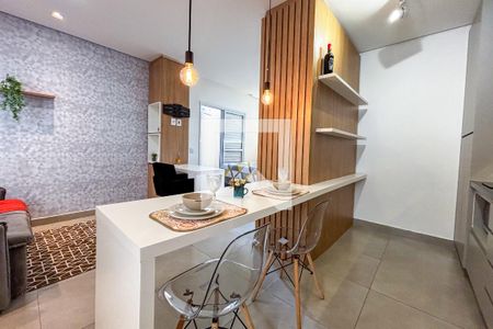 Cozinha de apartamento para alugar com 1 quarto, 32m² em Vila Monte Alegre, São Paulo