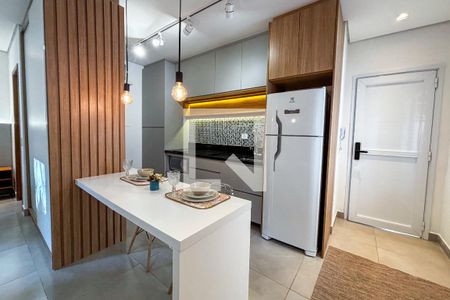 Cozinha de apartamento para alugar com 1 quarto, 32m² em Vila Monte Alegre, São Paulo