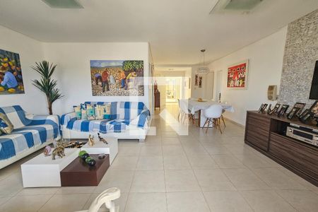 Sala de apartamento para alugar com 3 quartos, 210m² em Balneario Cidade Atlantica, Guarujá
