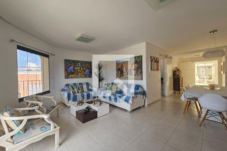 Sala de apartamento para alugar com 3 quartos, 210m² em Balneario Cidade Atlantica, Guarujá