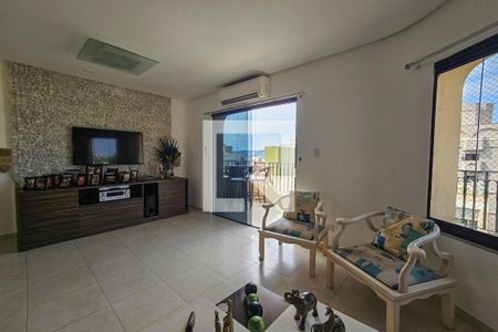 Sala de apartamento para alugar com 3 quartos, 210m² em Balneario Cidade Atlantica, Guarujá