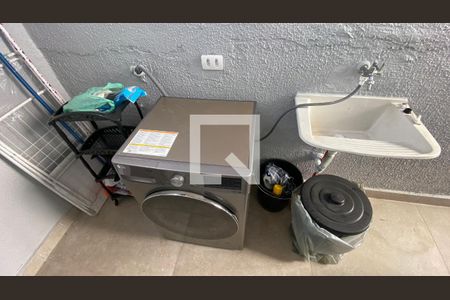 Área de Serviço de apartamento à venda com 2 quartos, 102m² em Vila Scarpelli, Santo André