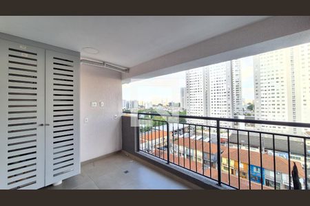 Varanda da Sala de apartamento à venda com 2 quartos, 53m² em Barra Funda, São Paulo