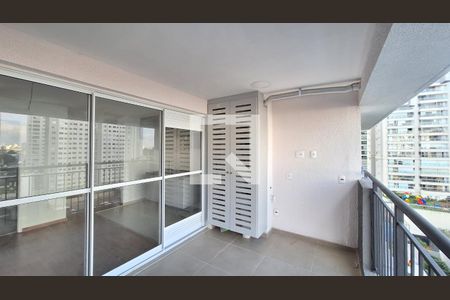 Varanda da Sala de apartamento à venda com 2 quartos, 53m² em Barra Funda, São Paulo