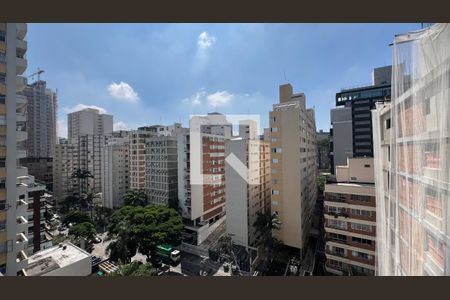 Vista da Sacada de kitnet/studio à venda com 1 quarto, 19m² em Pinheiros, São Paulo