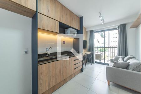 Sala de apartamento para alugar com 1 quarto, 26m² em Campo Belo, São Paulo