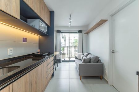 Sala de apartamento para alugar com 1 quarto, 26m² em Campo Belo, São Paulo