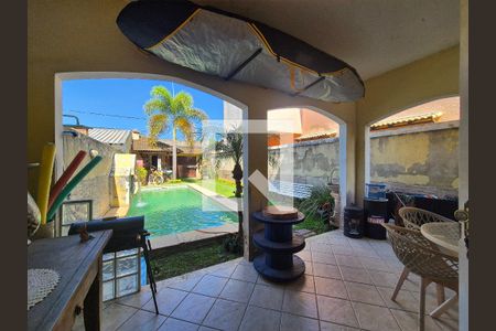 Varanda da sala de casa à venda com 3 quartos, 241m² em Vargem Pequena, Rio de Janeiro