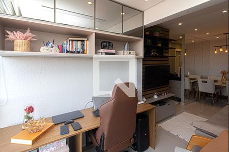 Varanda da Sala de apartamento à venda com 1 quarto, 45m² em Vila Dom Pedro I, São Paulo