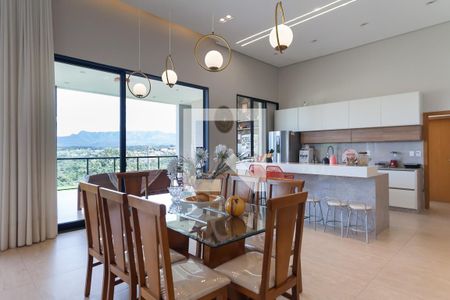 Sala de Jantar de casa de condomínio para alugar com 4 quartos, 1253m² em Casa Branca, Brumadinho