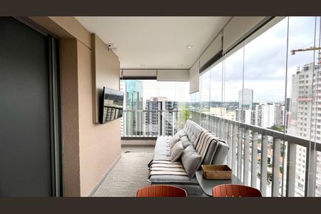 Sala/Sacada de apartamento à venda com 1 quarto, 44m² em Pinheiros, São Paulo