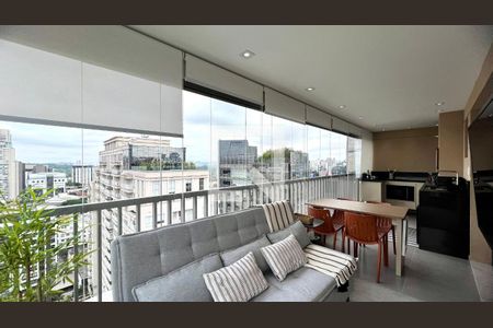 Sala/Sacada de apartamento à venda com 1 quarto, 44m² em Pinheiros, São Paulo