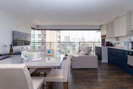 Sala - Cozinha de apartamento à venda com 3 quartos, 79m² em Vila Dom Pedro I, São Paulo
