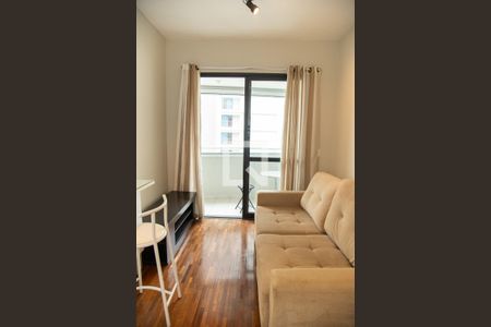 Sala de apartamento à venda com 1 quarto, 38m² em Cidade Monções, São Paulo