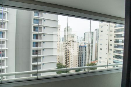 Vista da Sacada de apartamento à venda com 1 quarto, 38m² em Cidade Monções, São Paulo