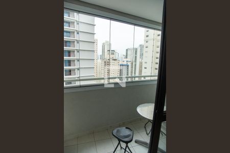 Vista da Sacada de apartamento à venda com 1 quarto, 38m² em Cidade Monções, São Paulo