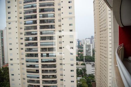 Vista da Sacada de apartamento à venda com 1 quarto, 38m² em Cidade Monções, São Paulo