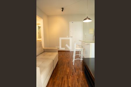 Sala de apartamento à venda com 1 quarto, 38m² em Cidade Monções, São Paulo