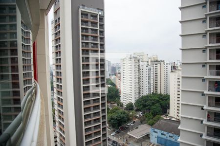 Vista da Sacada de apartamento à venda com 1 quarto, 38m² em Cidade Monções, São Paulo