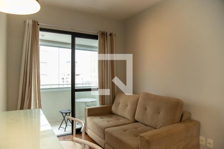 Sala de apartamento à venda com 1 quarto, 38m² em Cidade Monções, São Paulo