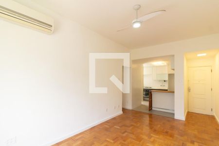 Detalhe da sala de apartamento para alugar com 3 quartos, 80m² em Botafogo, Rio de Janeiro