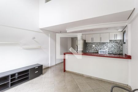 Sala de apartamento para alugar com 1 quarto, 54m² em Indianópolis, São Paulo