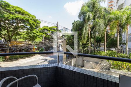 Varanda da Sala de apartamento para alugar com 1 quarto, 54m² em Indianópolis, São Paulo