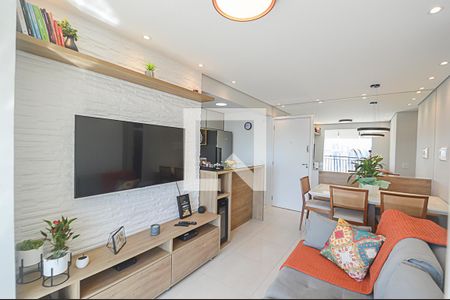 Sala de apartamento à venda com 1 quarto, 42m² em Jardim Olavo Bilac, São Bernardo do Campo