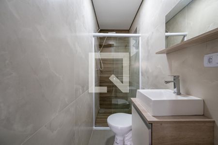 Banheiro de kitnet/studio para alugar com 1 quarto, 40m² em Jabaquara, São Paulo