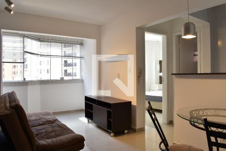 Sala de apartamento para alugar com 1 quarto, 45m² em Centro, Curitiba