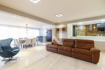 Sala  de apartamento à venda com 3 quartos, 123m² em Parque São Jorge, São Paulo