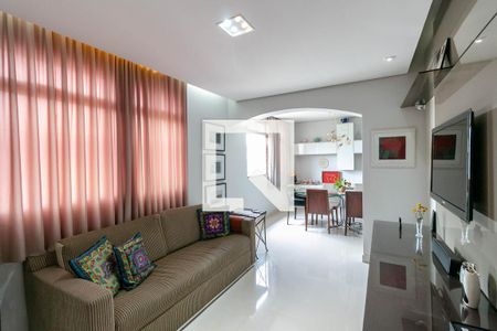 Sala de apartamento à venda com 4 quartos, 130m² em Luxemburgo, Belo Horizonte