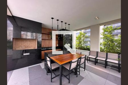 Área comum - Churrasqueira de kitnet/studio para alugar com 1 quarto, 24m² em Brooklin, São Paulo