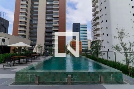 Área comum - Piscina de kitnet/studio para alugar com 1 quarto, 24m² em Brooklin, São Paulo