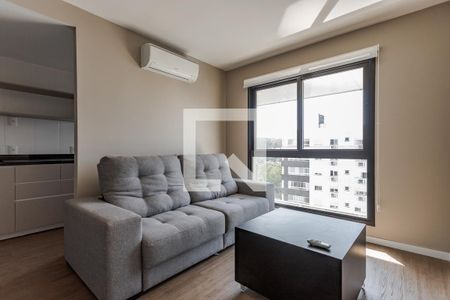 Sala de apartamento à venda com 1 quarto, 50m² em Jardim do Salso, Porto Alegre