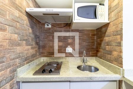 Cozinha de apartamento para alugar com 1 quarto, 42m² em Jardim Paulistano, São Paulo