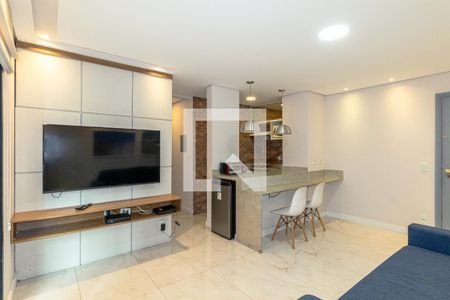 Sala de apartamento para alugar com 1 quarto, 42m² em Jardim Paulistano, São Paulo