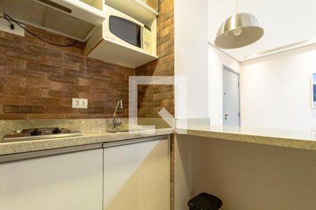 Cozinha de apartamento para alugar com 1 quarto, 42m² em Jardim Paulistano, São Paulo