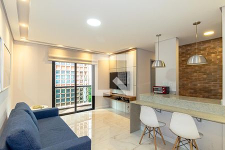 Sala de apartamento para alugar com 1 quarto, 42m² em Jardim Paulistano, São Paulo