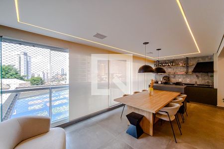 Varanda da Sala de apartamento à venda com 3 quartos, 135m² em Vila Bertioga, São Paulo