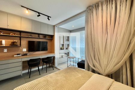 Sala/Quarto de apartamento para alugar com 1 quarto, 27m² em Vila Clementino, São Paulo