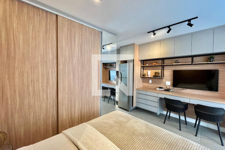 Sala/Quarto de apartamento para alugar com 1 quarto, 27m² em Vila Clementino, São Paulo