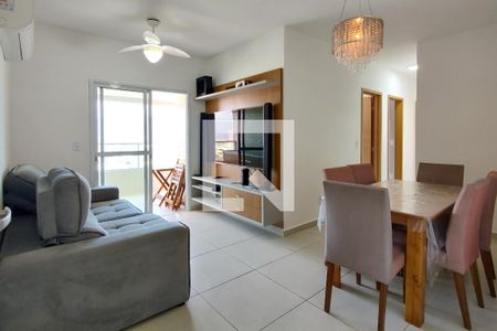 Sala de apartamento para alugar com 3 quartos, 88m² em Vila Tupi, Praia Grande