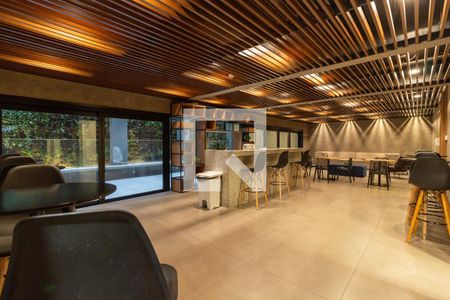Área comum - Mega Lounge de kitnet/studio à venda com 1 quarto, 33m² em Pinheiros, São Paulo