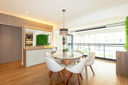 Sala de apartamento para alugar com 1 quarto, 80m² em Moema, São Paulo