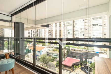 Sala de apartamento para alugar com 1 quarto, 80m² em Moema, São Paulo
