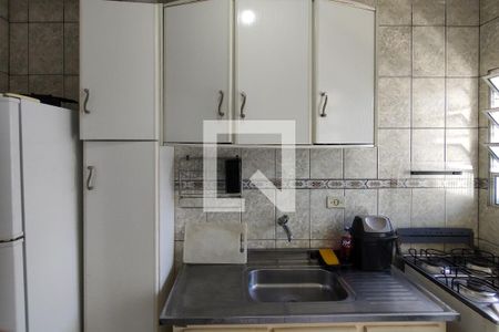 Cozinha de apartamento para alugar com 1 quarto, 55m² em Vila Caiçara, Praia Grande