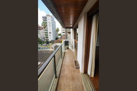Sacada da Sala de apartamento à venda com 3 quartos, 162m² em Menino Deus, Porto Alegre